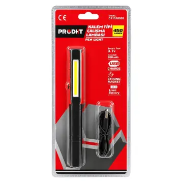 PRODHT Kalem Tip Şarjlı Led Fener 450 Lümen