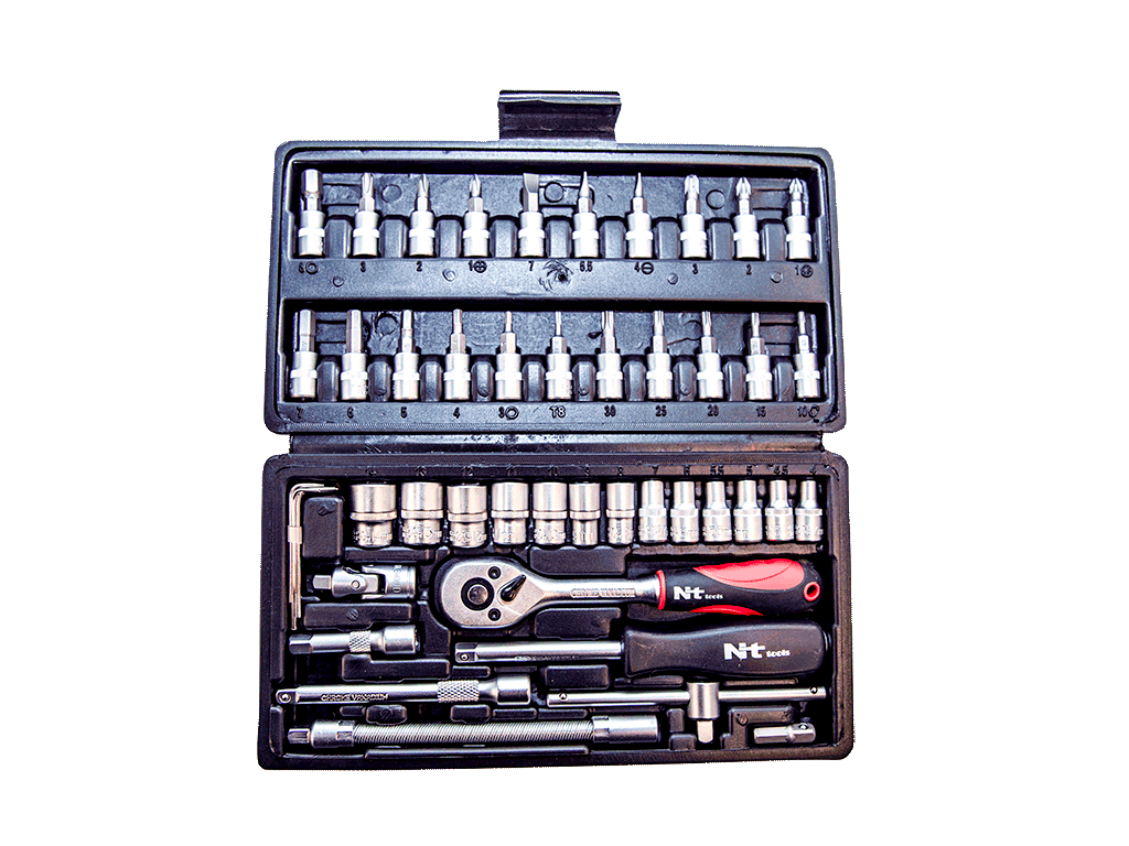 46 Parça 1/4'' Lokma ve Bits Seti Takımı Nt Tools NCSET14