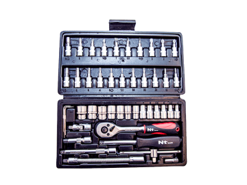 46 Parça 1/4'' Lokma ve Bits Seti Takımı Nt Tools NCSET14