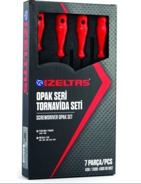 İZELTAŞ Opak Seri Tornavida Seti 7 Parça