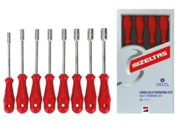 İZELTAŞ Lokma Uçlu Tornavida Seti 8 Parça