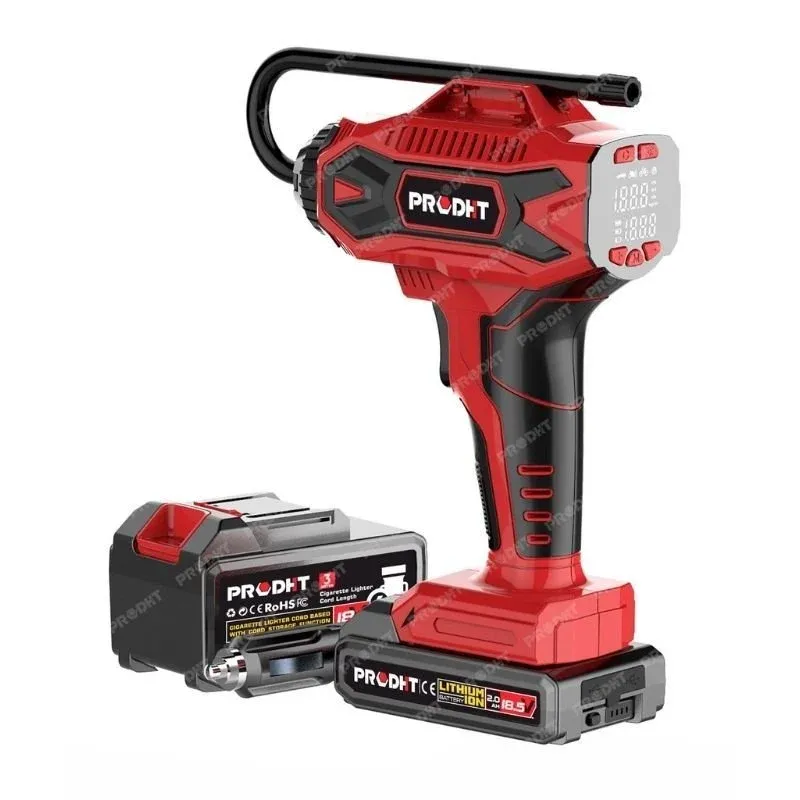 18v Şarjlı Dijital Lastik Şişirme Makinası Şarjlı Mini Kompresör