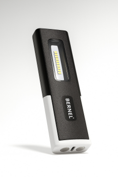 Taraftar Serisi Şarjlı Led Fener 400 Lümen - Siyah Beyaz