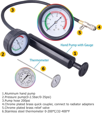 28 Parça Radyatör Su Basınç ve Kaçak Tespit Cihazı