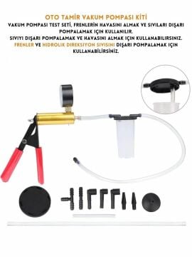 Fren Hava Alma Vakum Pompası Seti