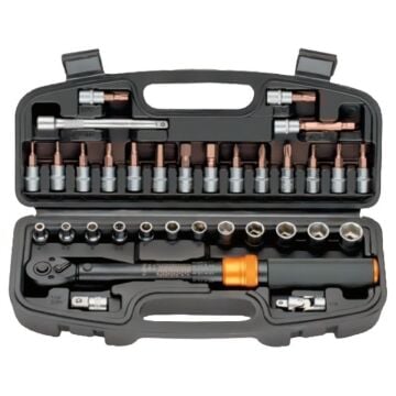 1/4'' 1-25 Nm Tork Anahtarı Bits & Lokma Seti 33 Parça
