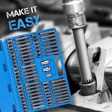 75 Parça Bits Uç Takımı Torx - Delikli Torx - Allen - M Tipi - Ribe Bits Uç Set