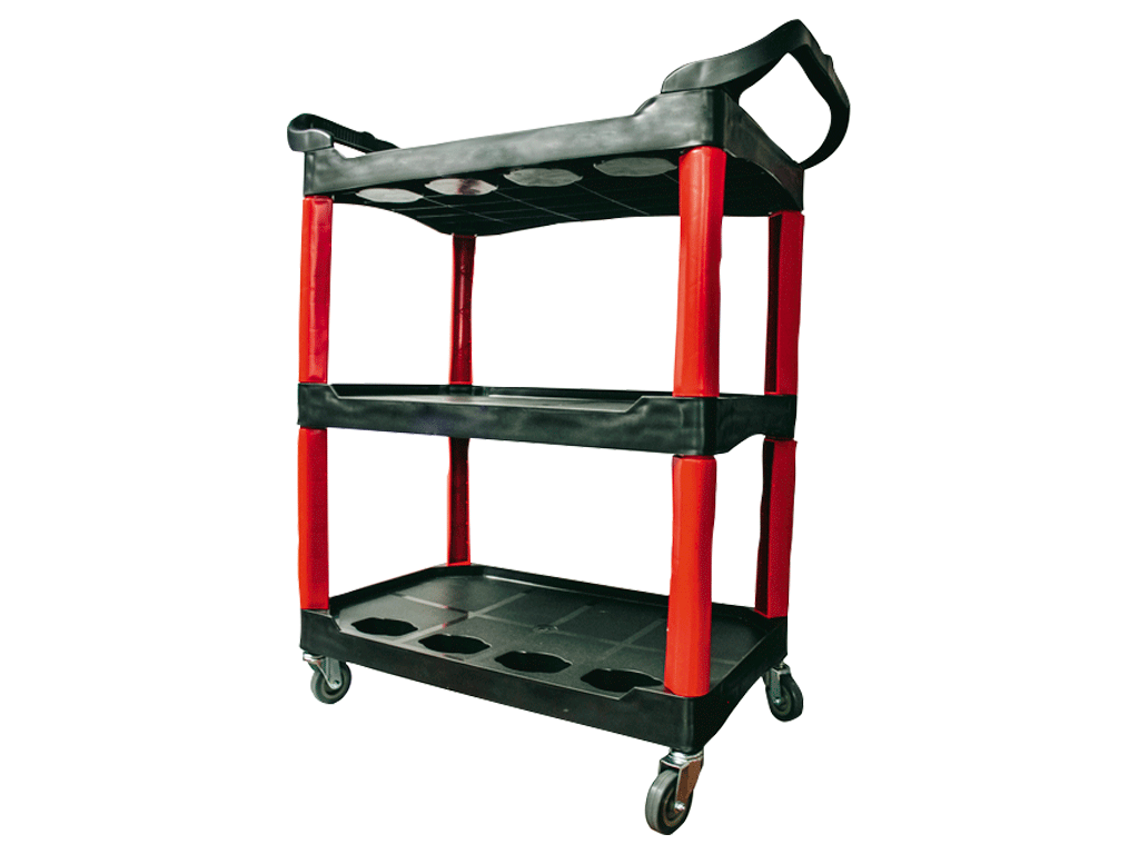 3 Raflı Plastik Alet Takım Taşıma Arabası NTTC01